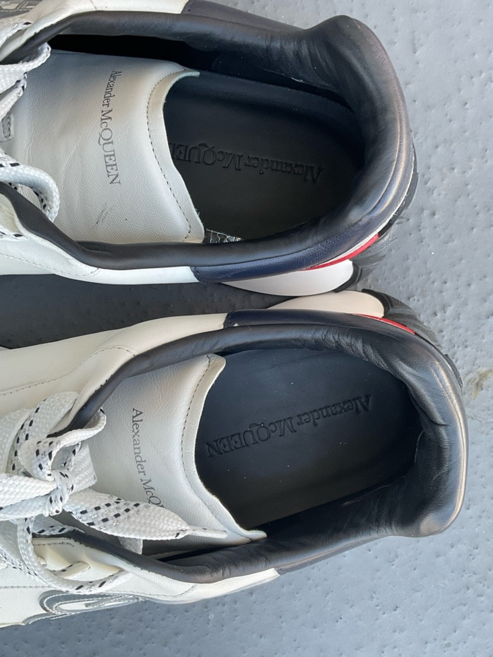 Alexander McQueen Men's Sprint Runner in White/multicolor 46/13 - Picture 6 of 12